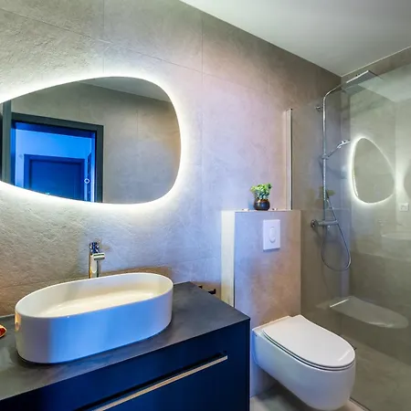 Villa K With A Heated Pool, Gym, Sauna, Astonishing Sea View