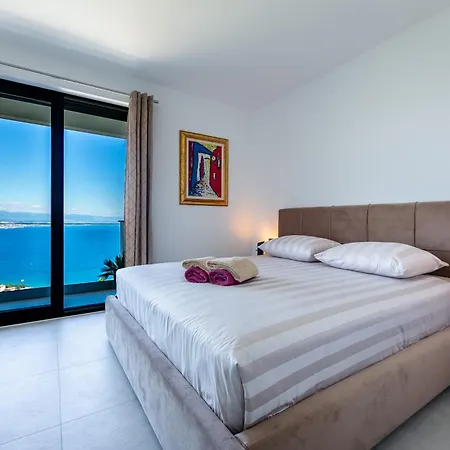 Villa K With A Heated Pool, Gym, Sauna, Astonishing Sea View