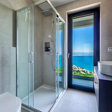 Villa K With A Heated Pool, Gym, Sauna, Astonishing Sea View Opatija