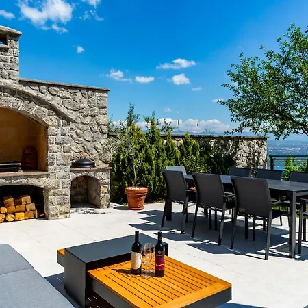 Vila K With A Heated Pool, Gym, Sauna, Astonishing Sea View *