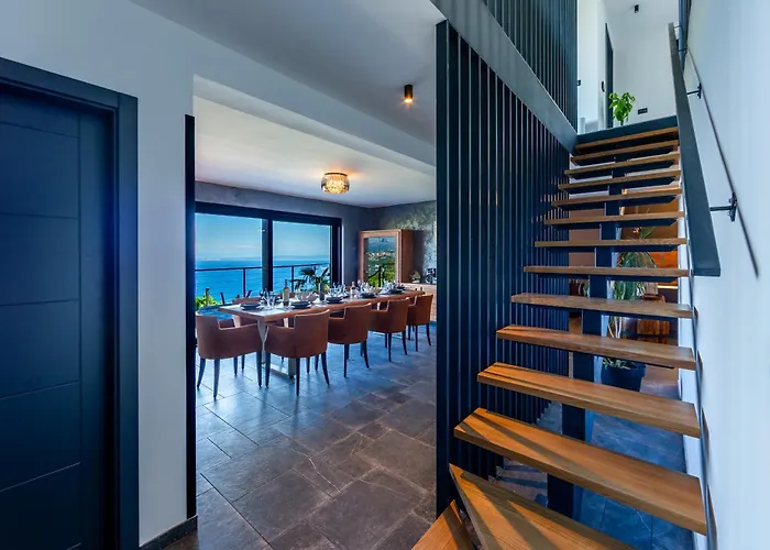 Villa K With A Heated Pool, Gym, Sauna, Astonishing Sea View Opatija