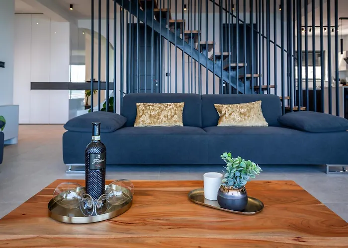 K With A Heated Pool, Gym, Sauna, Astonishing Sea View Villa Opatija