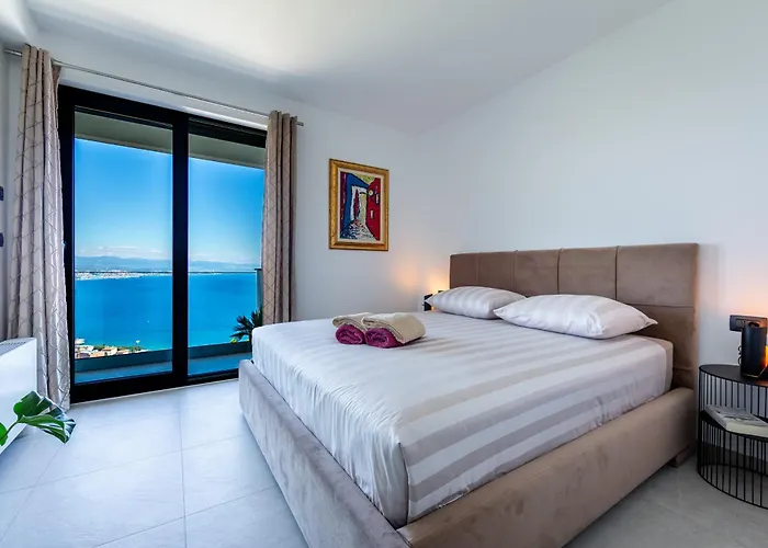 Villa K With A Heated Pool, Gym, Sauna, Astonishing Sea View